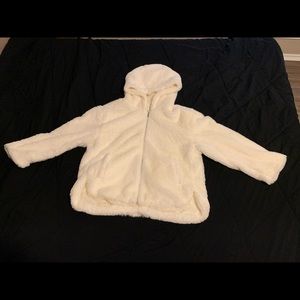 Faux fur hoodie